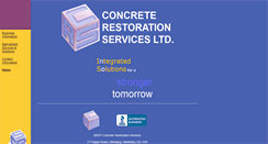 Desktop Screenshot of concrete-restoration.mb.ca