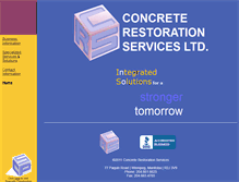 Tablet Screenshot of concrete-restoration.mb.ca